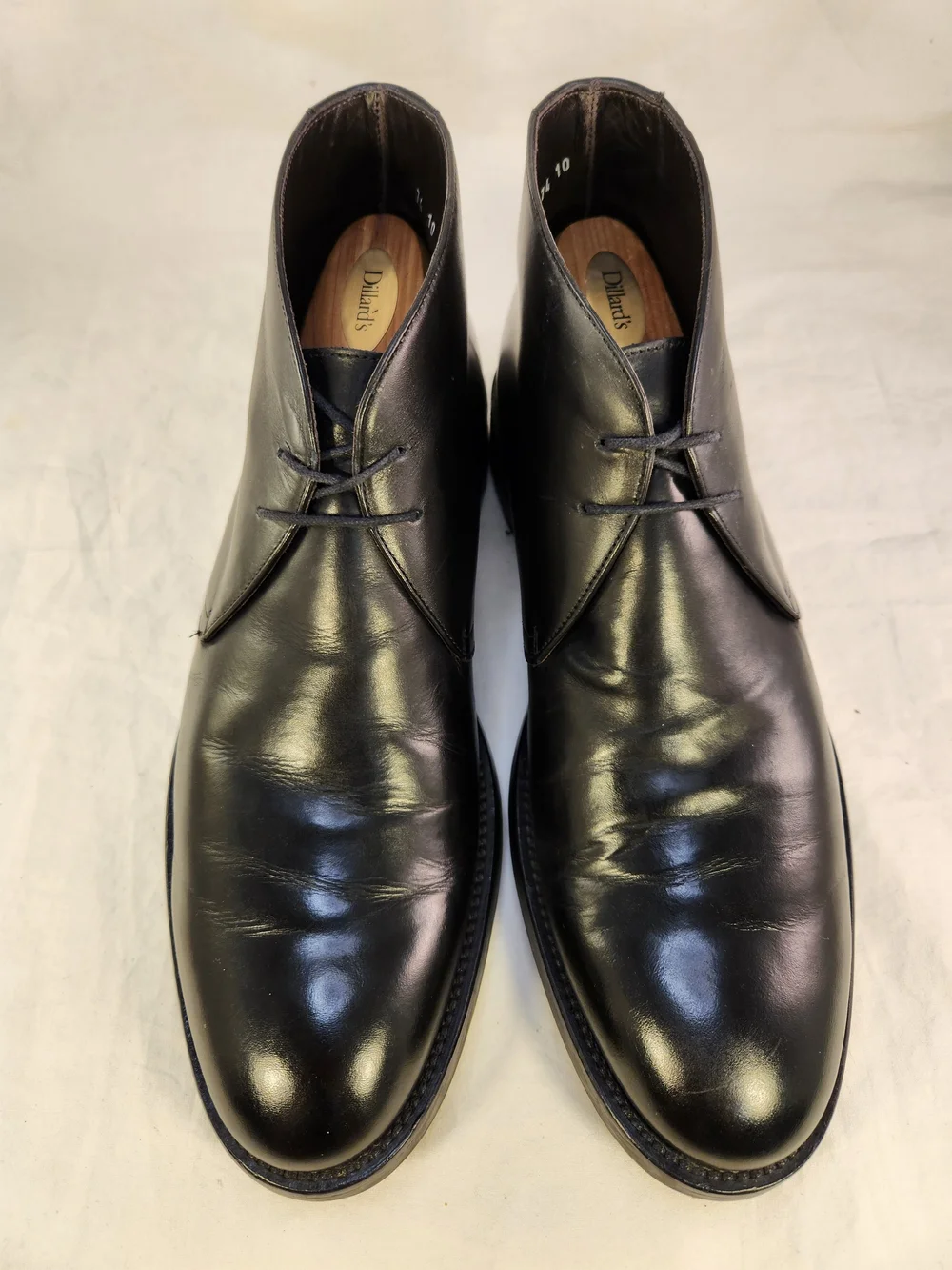 TO BOOT NEW YORK ADAM DERRICK MEN CHUKKA BLACK LEATHER SIZE 10